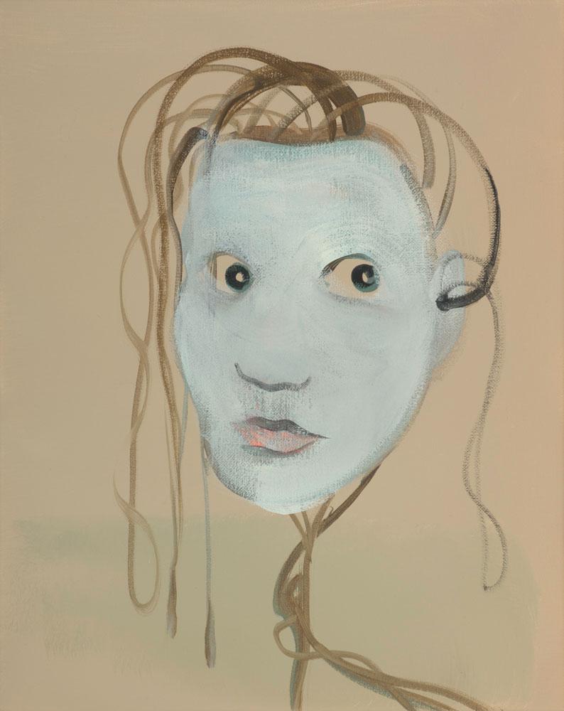 An untitled painting from Wanda Koop&#39;s new Face Time series - wandakoop5-faces795
