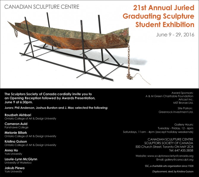 21st Annual Juried Graduating Sculpture Student Exhibition 21st Annual Juried Graduating Sculpture Student Exhibition
