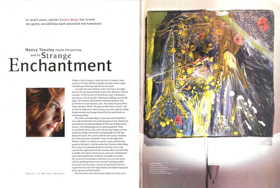 A spread from the Winter 1997 issue of <em>Canadian Art</em>