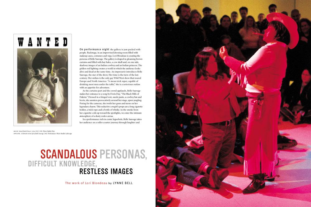 A spread from the Winter 2004 issue of <em>Canadian Art</em>.