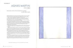 Remembering Agnes Martin 1912–2004