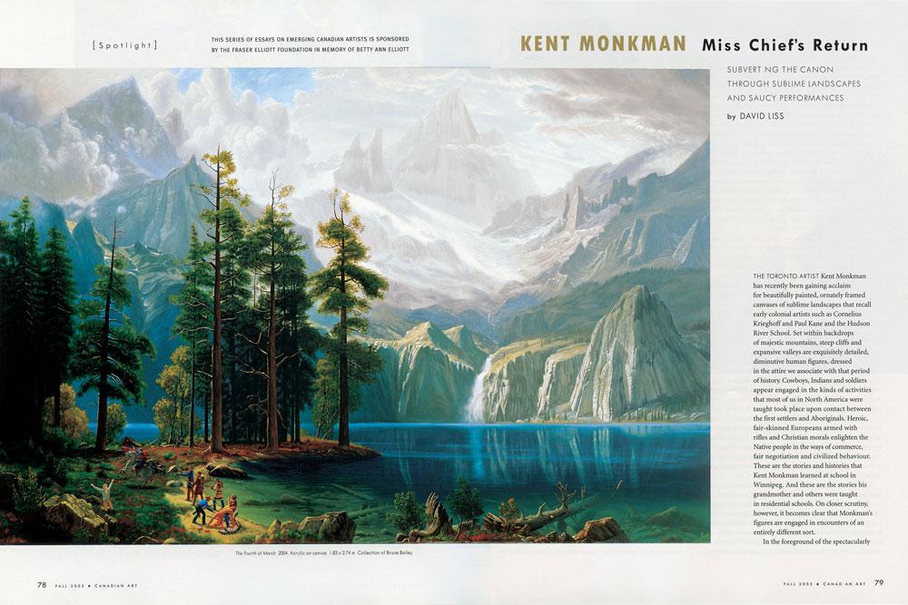 Spread from the Fall 2005 issue of <em>Canadian Art</em>
