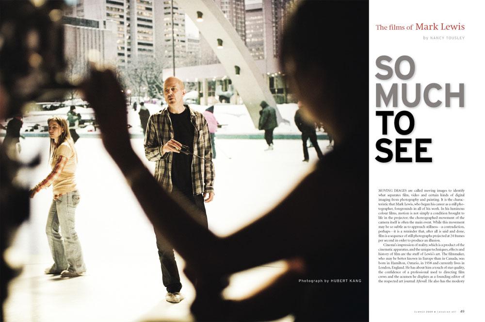 "So Much to See" by Nancy Tousley, Summer 2009, pp. 48-55 / photo Hubert Kang