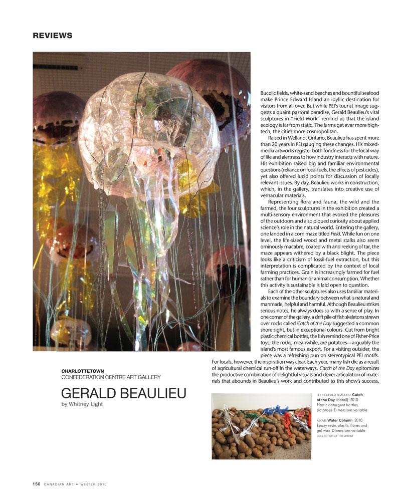 Spread from the Winter 2010/11 issue of <em>Canadian Art</em>