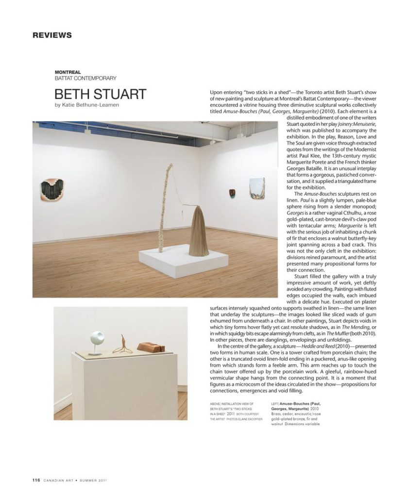 Spread from the Summer 2011 issue of <em>Canadian Art</em>