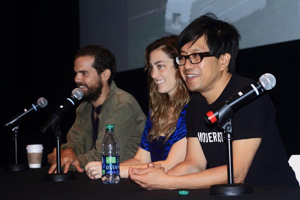 Jed Lind, Sarah Anne Johnson and An Te Liu at the 2011 Gallery Hop panel.