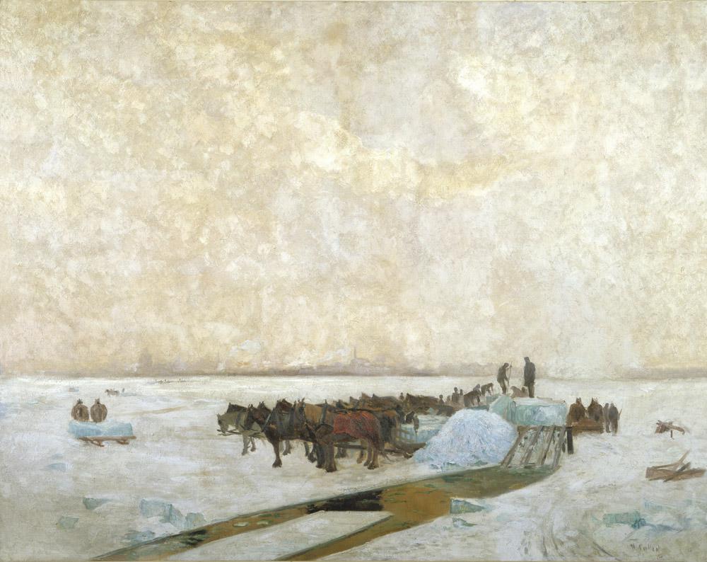 Maurice Cullen <em>Ice Harvest</em> 1914 Courtesy Musée des beaux-arts de Montréal / photo MBAM
