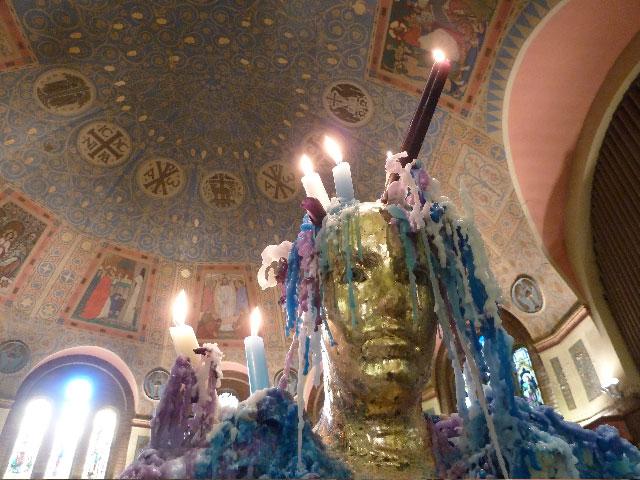 Catherine Heard's <em>Votive</em> installation at St. Anne's Church / photo Barbara Solowan