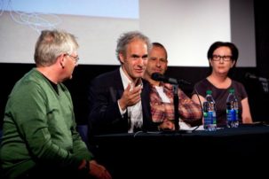 Micah Lexier, Alain Paiement & Laurel Woodcock at the 2012 Gallery Hop Toronto Panel