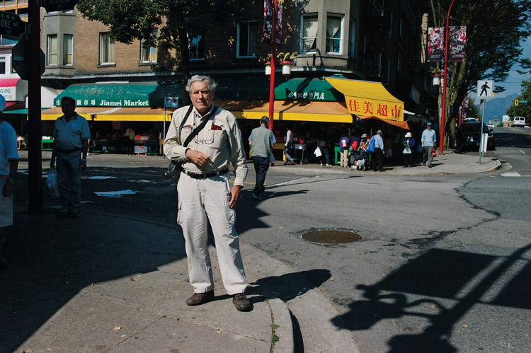 Fred Herzog in Vancouver, September 2012 / photo Hubert Kang