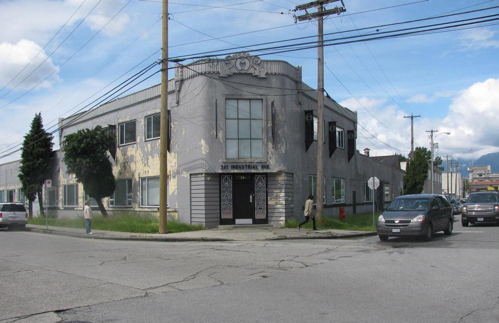 A view of 281 Industrial Avenue in Vancouver, soon to be converted into studios
