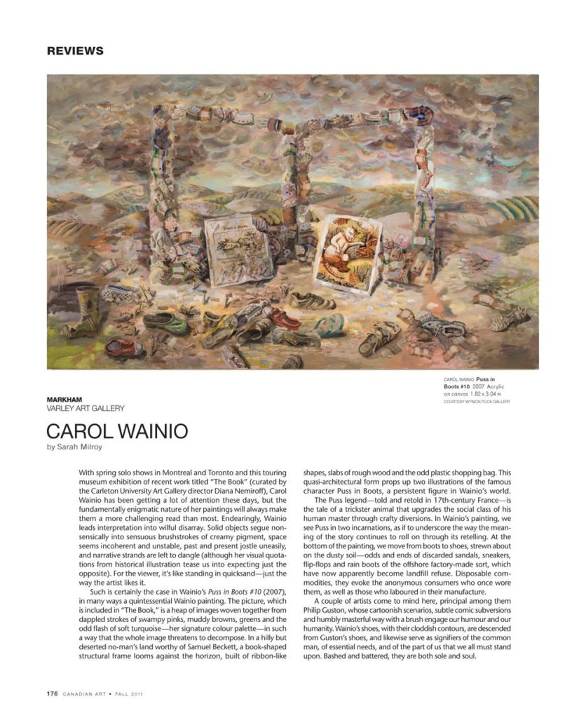A spread from the Fall 2011 issue of <em>Canadian Art</em>