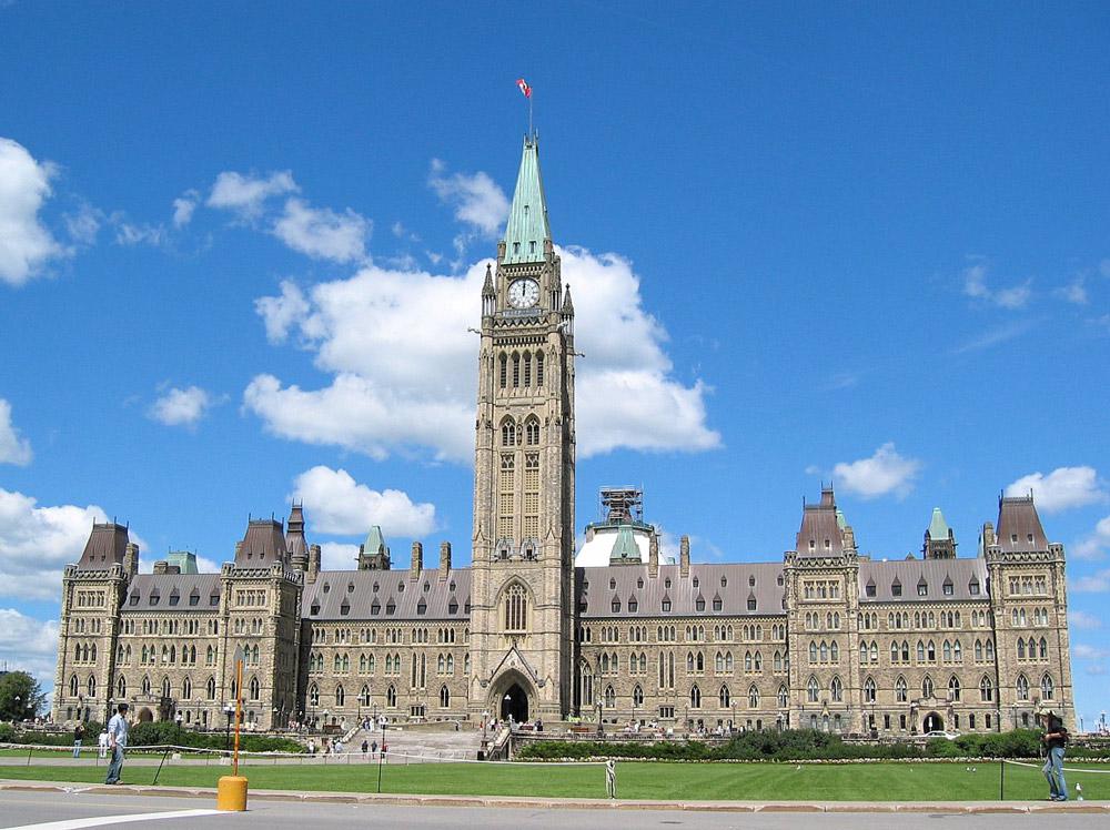 The Parliament buildings in Ottawa / photo Steven Dengler via Wikimedia