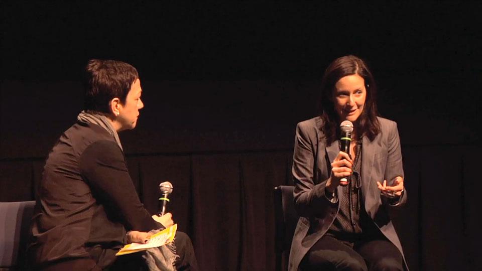 Tate Media producer Susan Doyon in conversation with Canadian Art Foundation executive director Ann Webb at the 2013 Reel Artists Film Festival