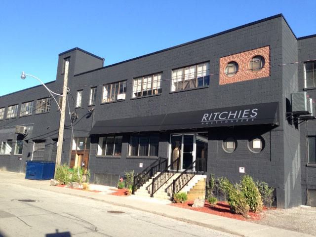 The entrance of Ritchies Auctioneers on Richmond Street West in Toronto 