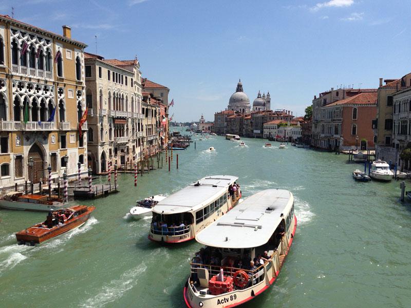 The Grand Canal in Venice. Photo: Leah Sandals.