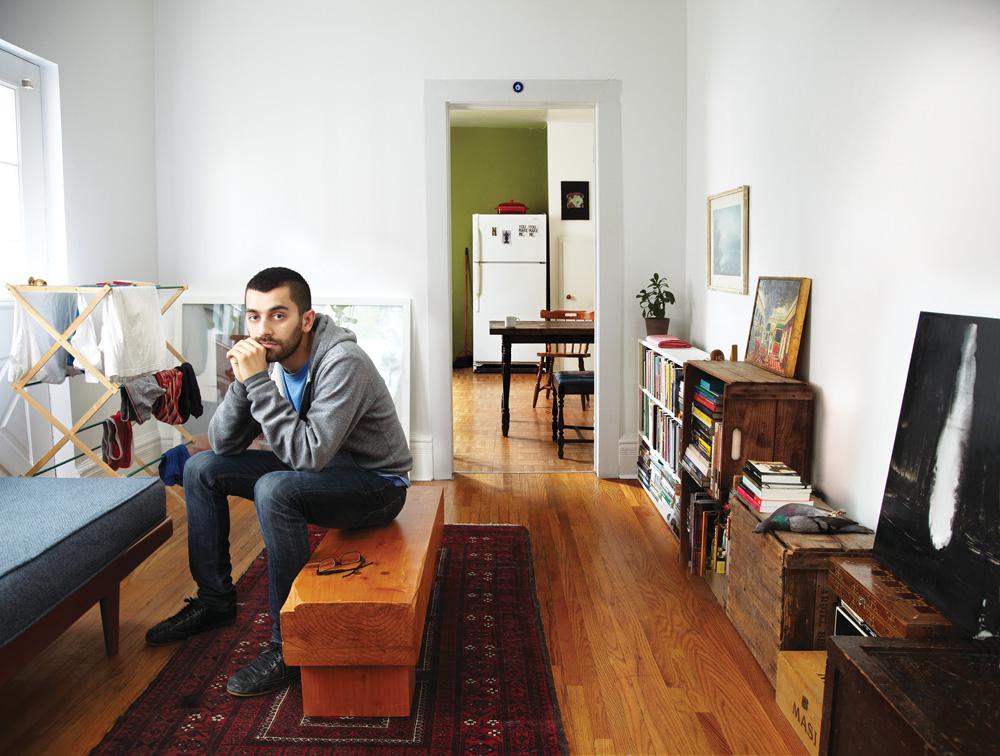 Abbas Akhavan in his Toronto apartment and studio, December 2011 / Photo Lisa Petrole