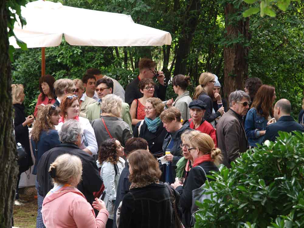 The scene at our Summer 2013 issue launch in the Venice Giardini / photo Dyan Marie