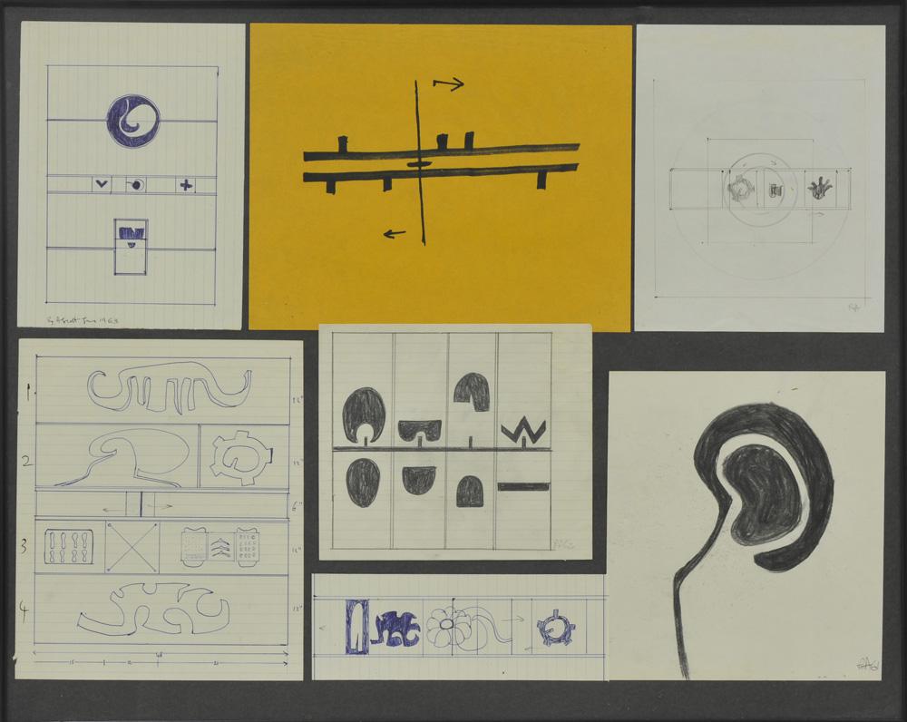 Roy Ascott's 1971 diagram of the Ontario College of Art's curriculum structure / image courtesy Plug In ICA