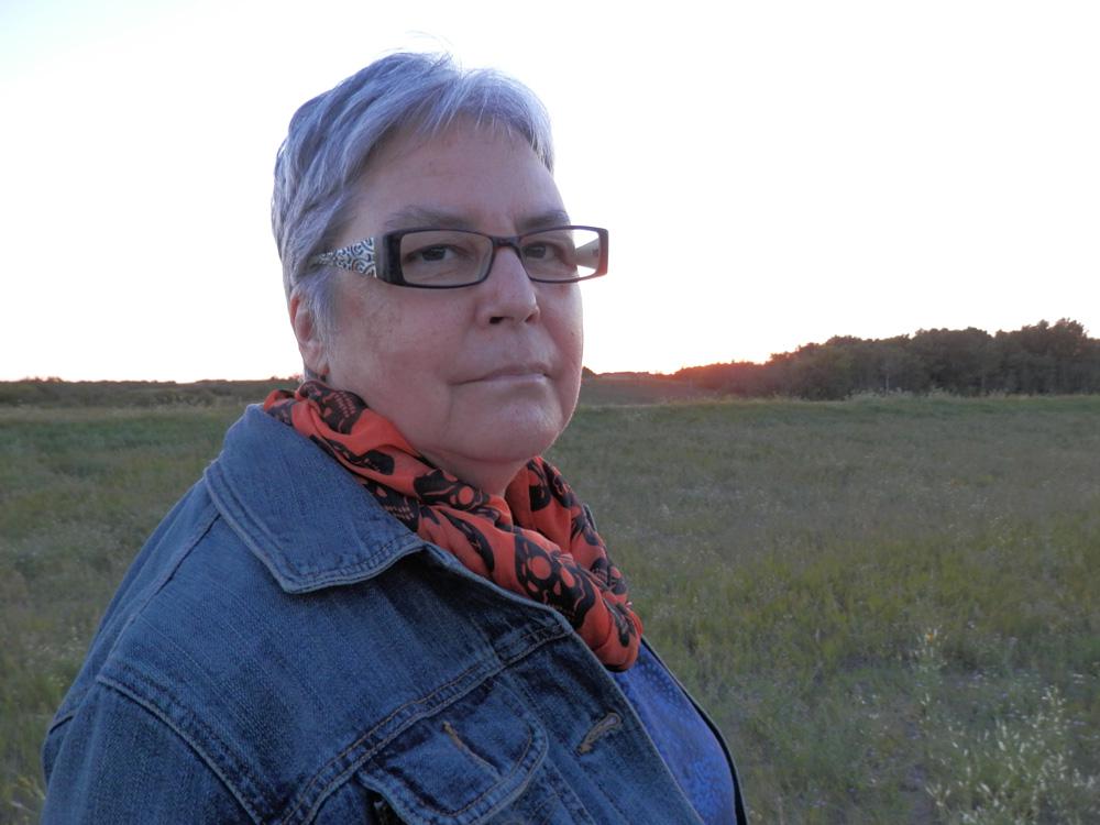 Saskatchewan Cree artist Ruth Cuthand, winner of a 2013 Lieutenant Governor's Arts Award / photo Thirza Cuthand
