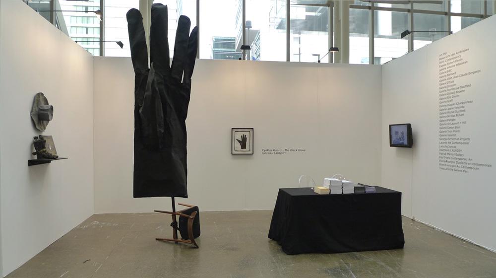 The AGAC booth at Art Toronto features sculpture and wall works by Montreal artist Cynthia Girard / photo courtesy AGAC