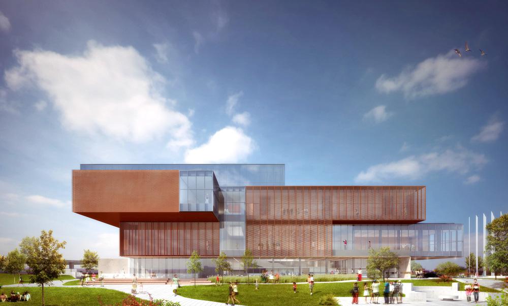 A rendering of Saskatoon's Remai Modern, due to open in 2016.