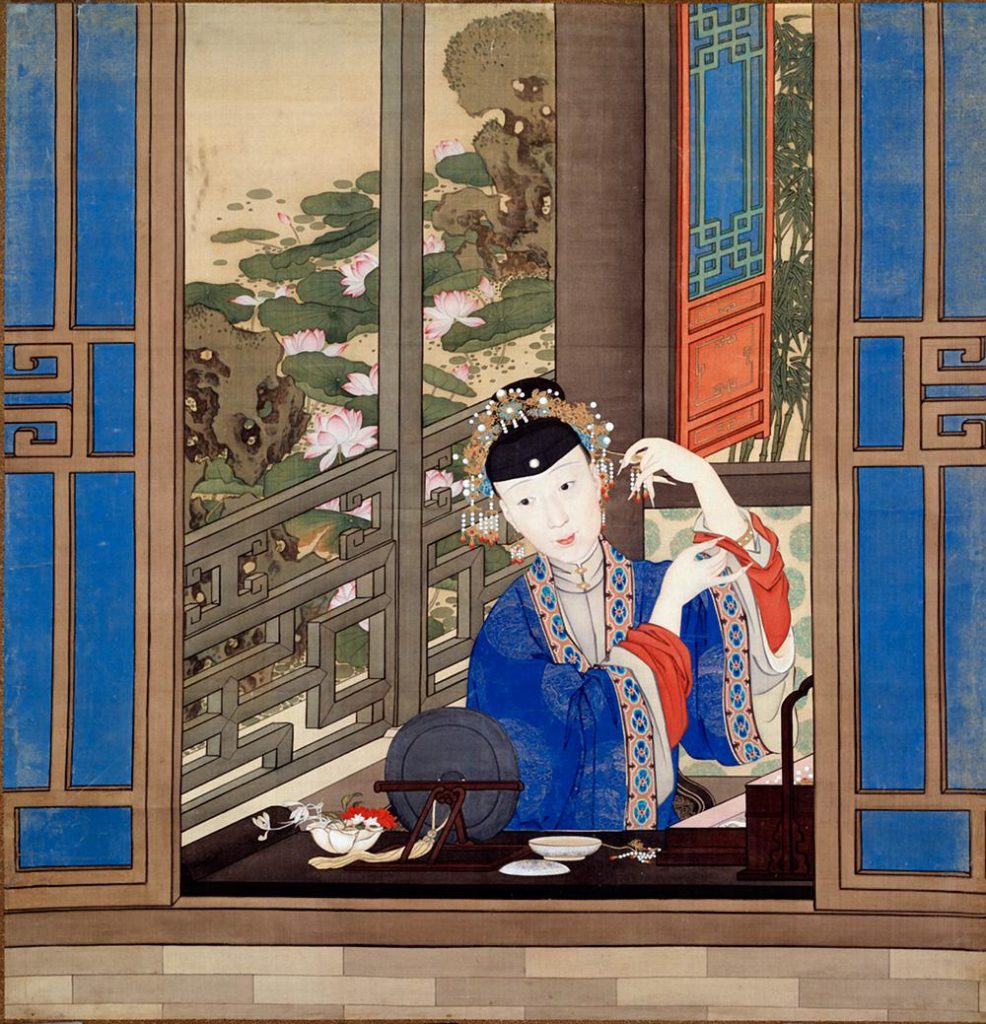 This anonymous portrait of Emperor Qianlong’s concubine is included in "The Forbidden City: Inside the Court of China's Emperors" which opened October 18 at the Vancouver Art Gallery. 