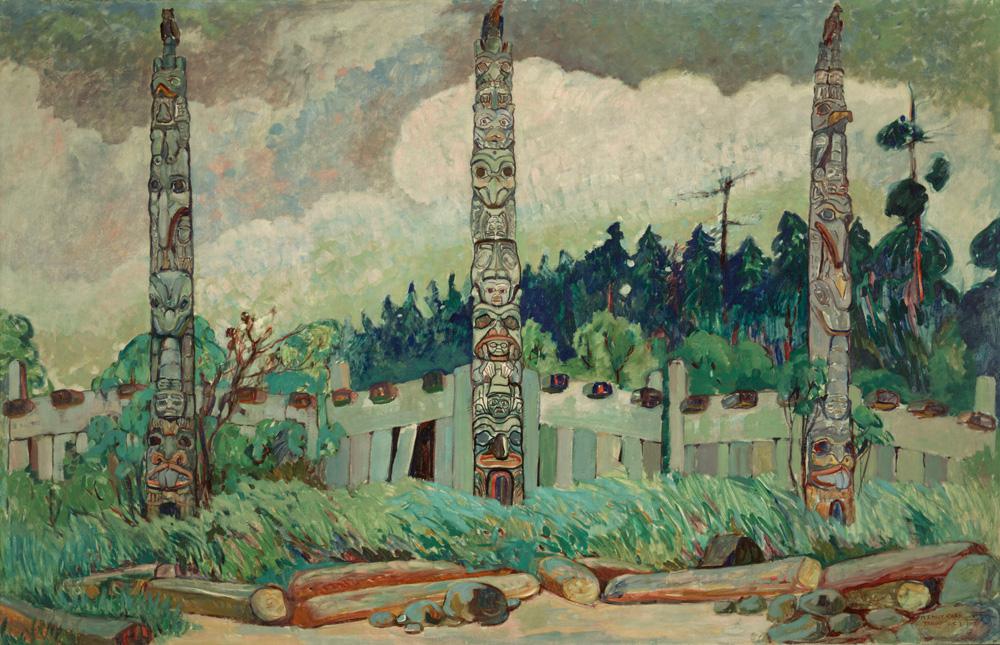 Emily Carr, <em>Tanoo, Queen Charlotte Island, BC</em>, 1913. Courtesy Royal BC Museum, BC Archives.