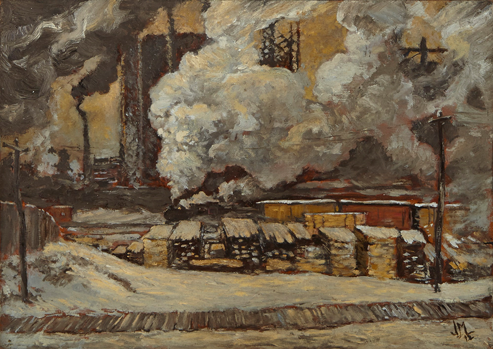 <em>Sketch for Tracks and Traffic</em>, a small 1912 oil on board work by Group of Seven member J.E.H. MacDonald, went for $200,600—nearly four times its pre-sale estimate—at the Waddington's auction on November 22.