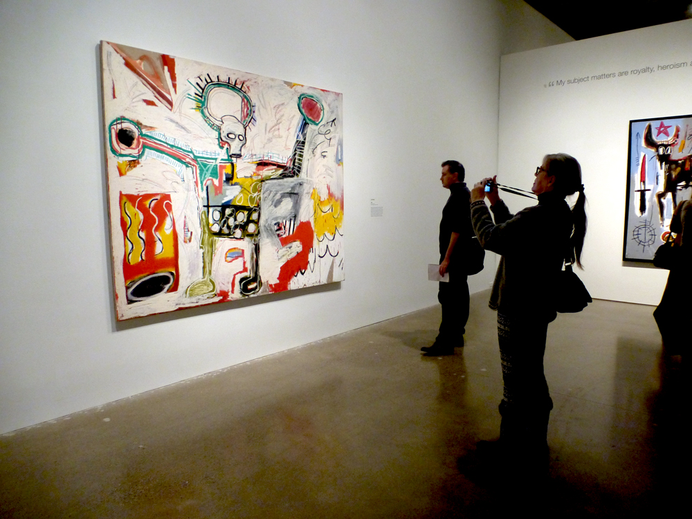Jean-Michel Basquiat, "Now's the Time" (installation view), 2015. Photo: Barbara Solowan.