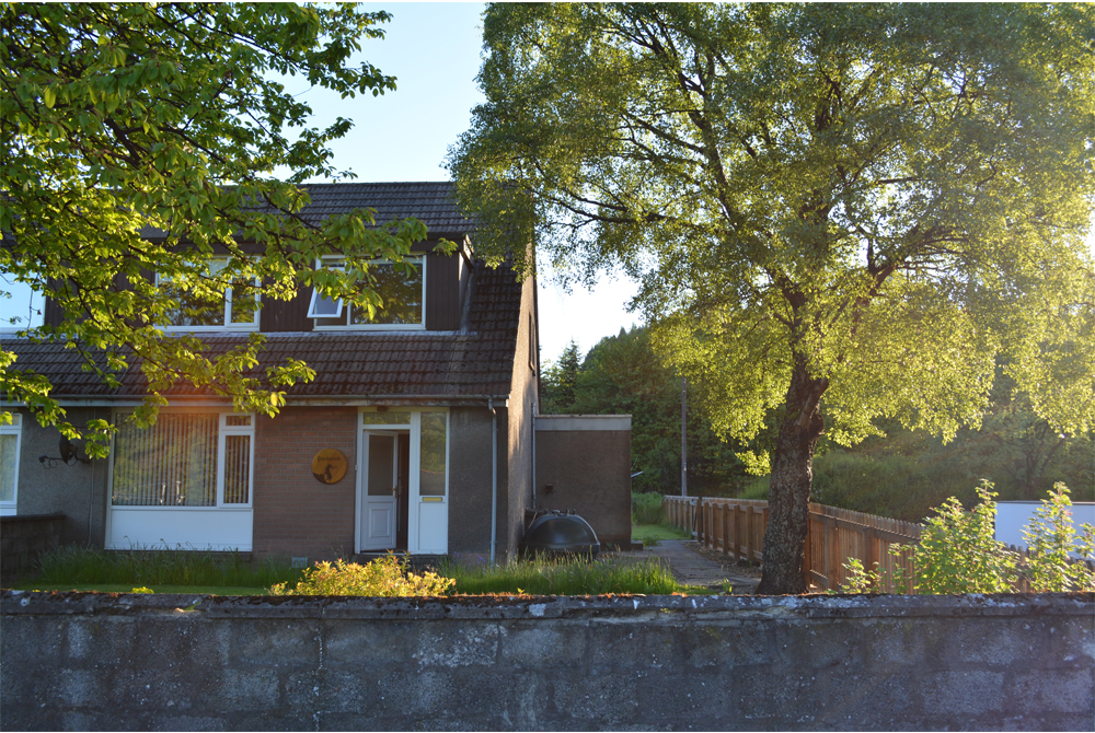 Jon Sasaki's temporary residence in Dufftown, Scotland.
