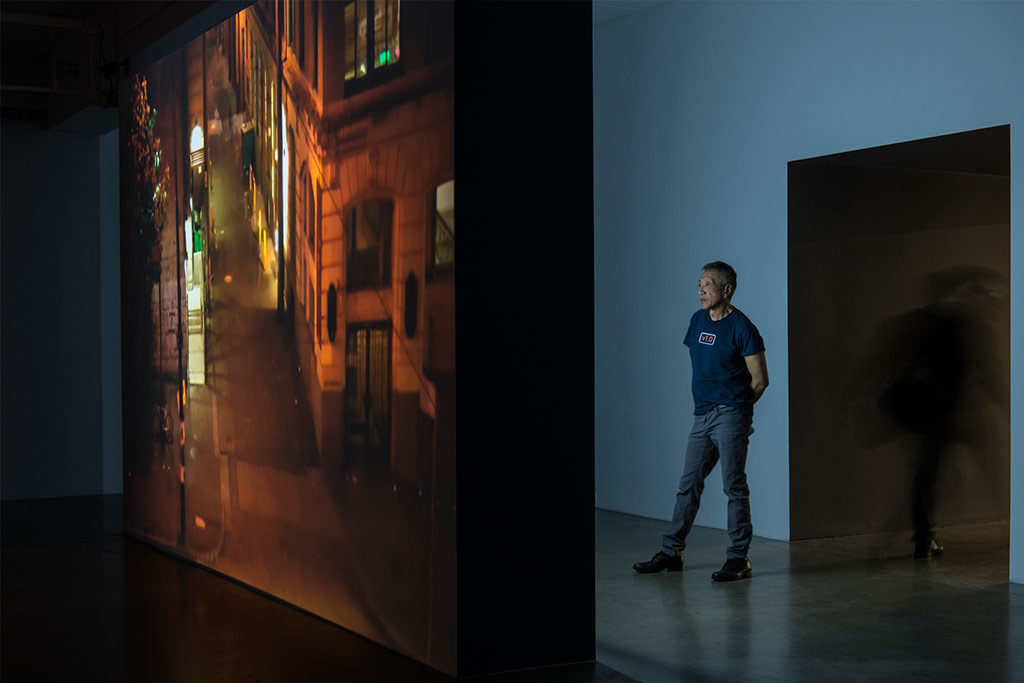 Audain Prize winner Paul Wong's video installation <em>Solstice</em> (2014). Image courtesy of the artist. Photo: SD Holman.