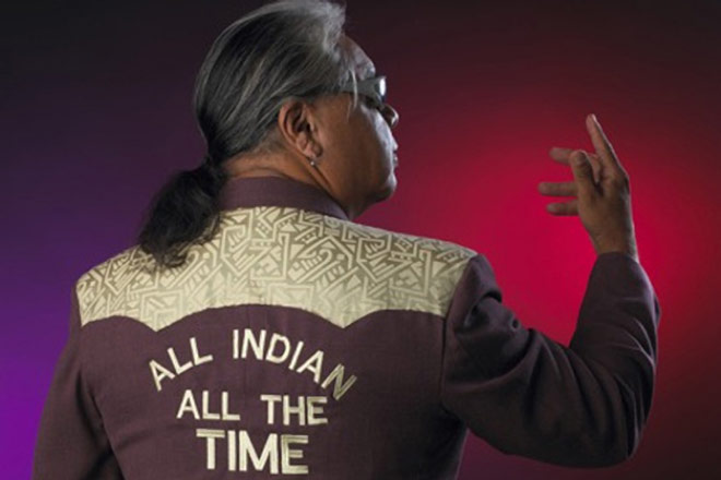 James Luna, <em>All Indian All the Time</em> (detail), 2006. Photo: William Gullette.