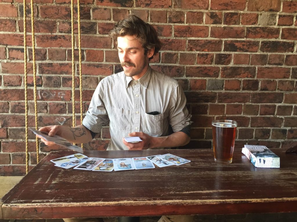 Bennie Allain and his Cards of Fortune.