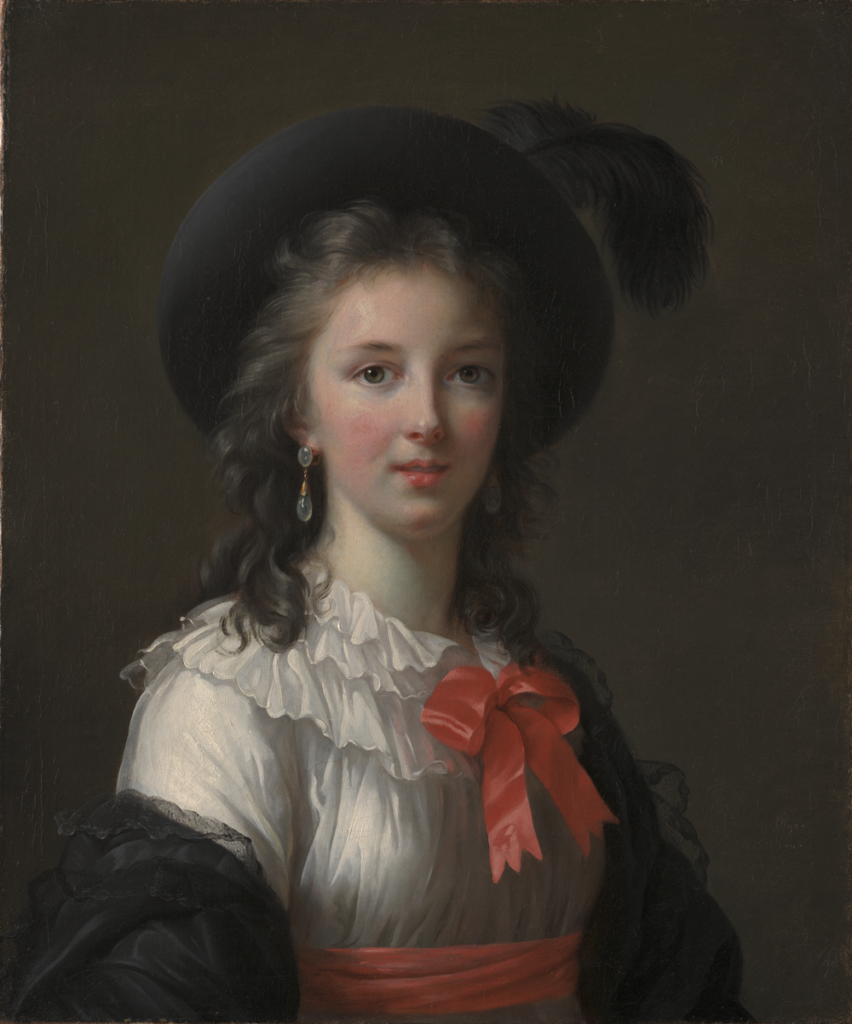 Élisabeth Louise Vigée Le Brun, <em>Self-Portrait with Cerise Ribbons</em>, c. 1782. Oil on canvas, 64.8 × 54 cm. Kimbell Art Museum, Fort Worth, Texas (ACK 1949.02). In recognition of his service to the Kimbell Art Museum and his role in developing area collectors, the Board of Trustees of the Kimbell Art Foundation has dedicated this work from the collection of Mr. and Mrs. Kay Kimbell, founding benefactors of the Kimbell Art Museum, to the memory of Mr. Bertram Newhouse (1883–1982) of New York City.