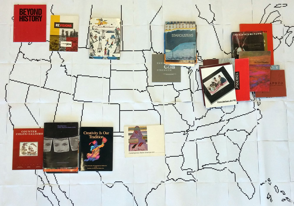 Catalogues mapped geographically