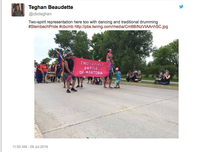 Two-Spirit group, Steinbach Pride Parade