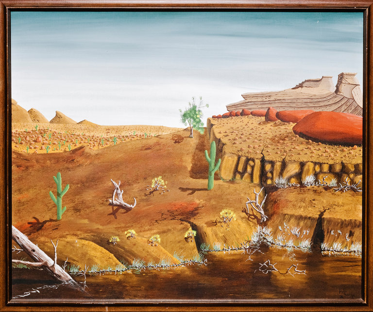 A painting purchased for $100 in 1976 is at the centre of a federal court case involving Peter Doig. Photo: Whitten Sabbatini for the <em>New York Times</em>.