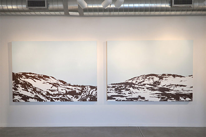 Kym Greeley, <em>Terra Nova 2</em>, 2012. Acrylic on canvas, 48 x 60 inches. Photo: Ned Pratt. Courtesy Christina Parker Gallery.
