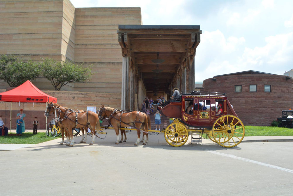 The Eiteljorg Museum of American Indians and Western Art in Indianapolis has a strong fellowship program for contemporary Indigenous artists—and it's also a stop for a Wells Fargo stagecoach  during WestFest. Photo: Facebook.