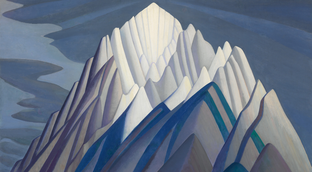 A detail of Lawren Harris's <em>Mountain Forms</em> (1926).