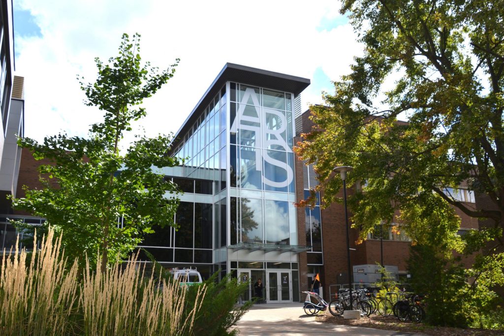The University of Waterloo’s arts building. In addition to traditional degrees in fine arts, U of Waterloo also offers a program called Global Business and Digital Arts. Photo: Facebook / University of Waterloo.