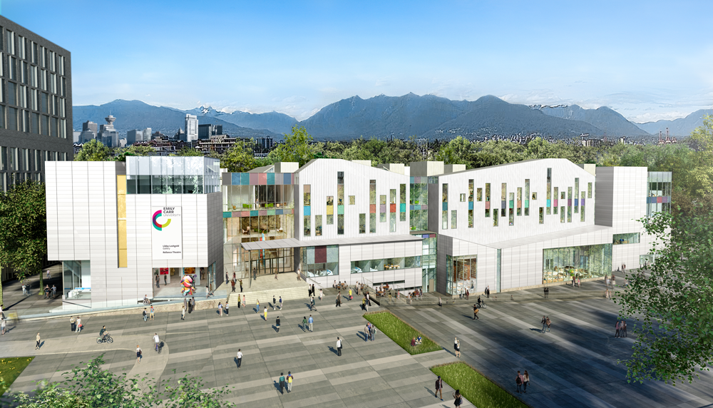 A rendering of the new Emily Carr University of Art and Design, by Diamond Schmitt Architects.