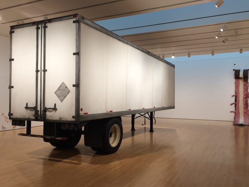 Geoffrey Farmer’s 2002 work <em>Trailer</em> is one of the pieces on view in the National Gallery of Canada’s reopened contemporary galleries. It was purchased by the NGC in 2003 (no. 41202). © Geoffrey Farmer.