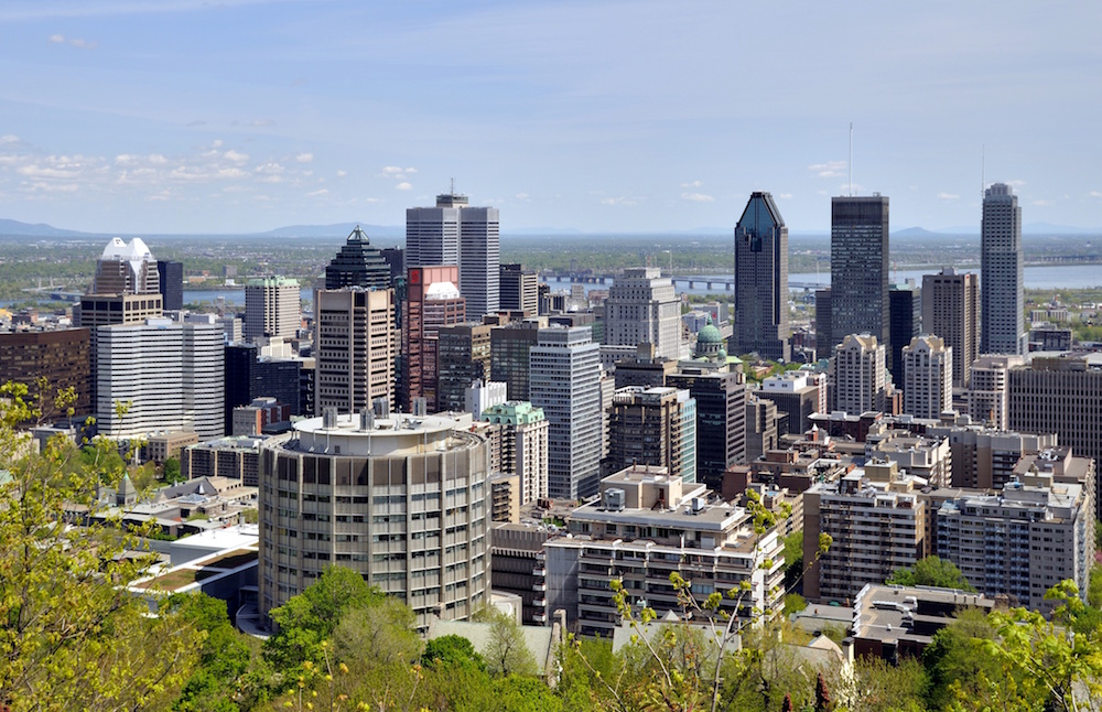 A view of the Montreal skyline. Photo: Taxiarchos228 via Wikimedia Commons.