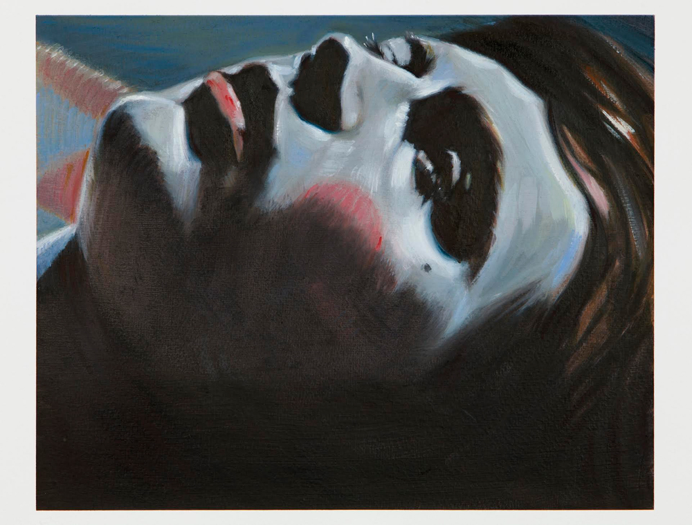 Kris Knight, <i>Every Time A Little Less</i>, 2017. Oil on prepared cotton paper, 8 x 10 inches.
