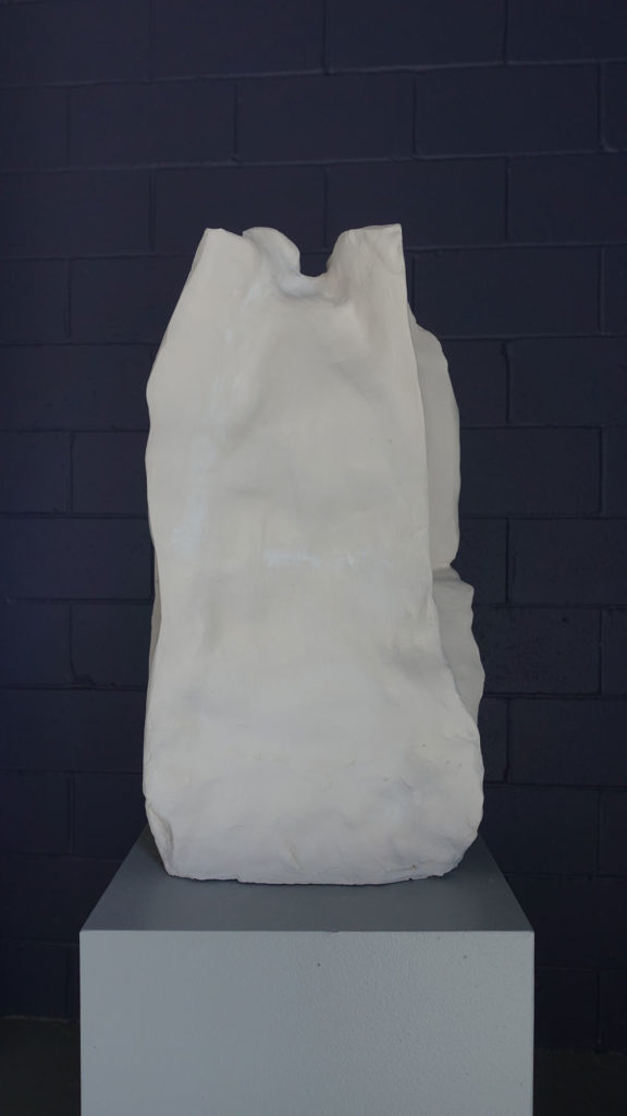 Erika DeFreitas, <em>the aura appeared a few minutes before</em>, 2018. Series of five unglazed clay sculptures. Assisted by Adam Williams. Courtesy the artist.