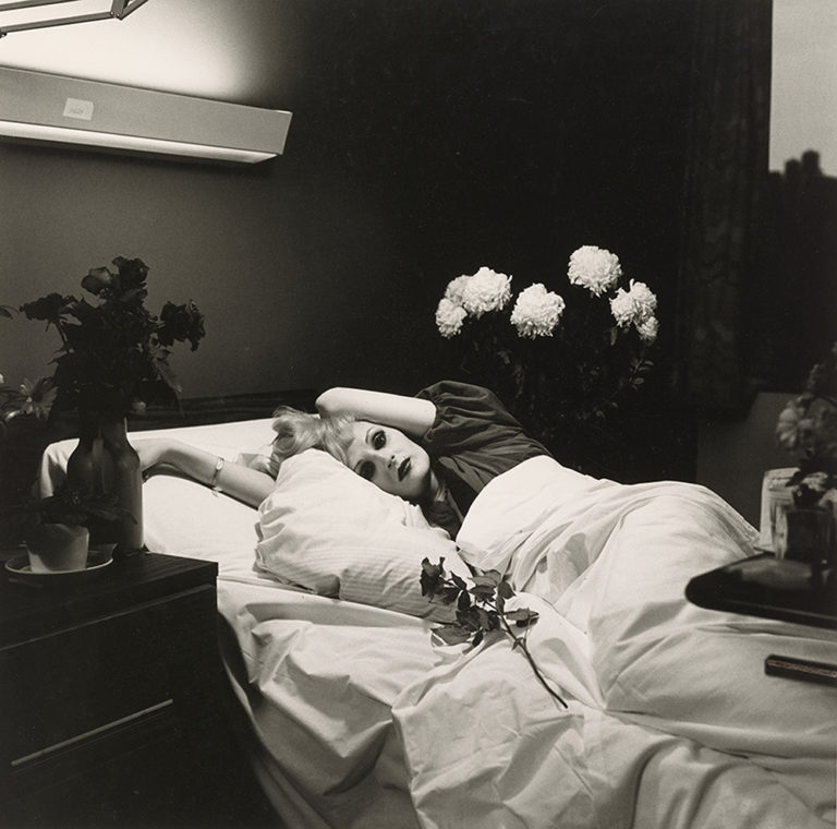 Hujar, Peter,<em>Candy Darling on her Deathbed</em>, 1973. Gelatin silver print. Courtesy Pace/MacGill Gallery, New York/Fraenkel Gallery, San Francisco.
Collection Ronay and Richard Menschel. © Peter Hujar Archive, LLC.