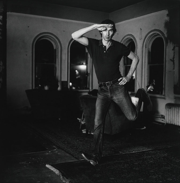 Peter Hujar, <em>Self-Portrait Jumping</em>, 1974. Gelatin silver print. Purchased on the Charina Endowment Fund, the Morgan Library and Museum, 2013. Courtesy Pace/MacGill Gallery, New York/Fraenkel Gallery, San Francisco. 