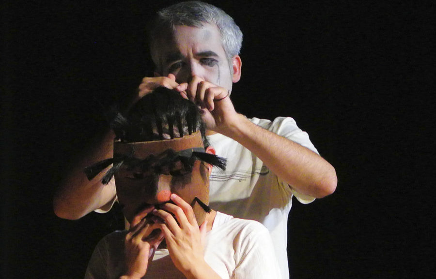 Peter Morin with Ayumi Goto, <em>this is what happens when we perform the memory of the land</em>, 2013. Documentation of performance. Photo: Ashok Mathur. Courtesy of the artists.